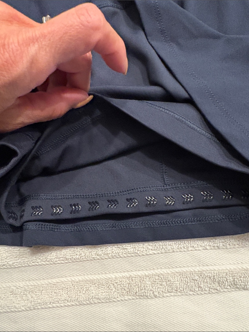 Women Knit Wrap Skort - All In Motion Navy Blue M 4" Inseam - Picture 2 of 3